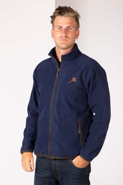 Men's Full Zip Fleece Jacket - Gransmoor - Navy