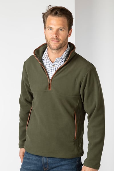 Men's Overhead Fleece - Harpham - Khaki