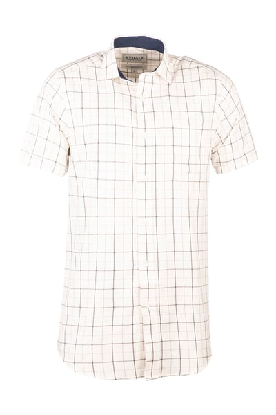 Men's Short Sleeve Country Shirt - Goathland Dark Brown
