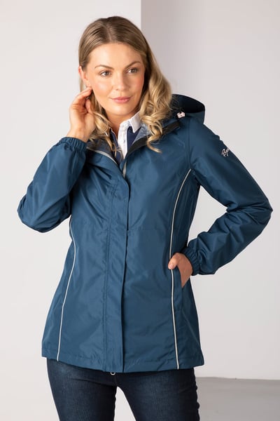 Ladies Waterproof Pack & Go Jacket - Dark Denim