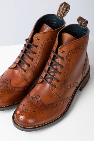 Men's Lace Up Brogue Boots