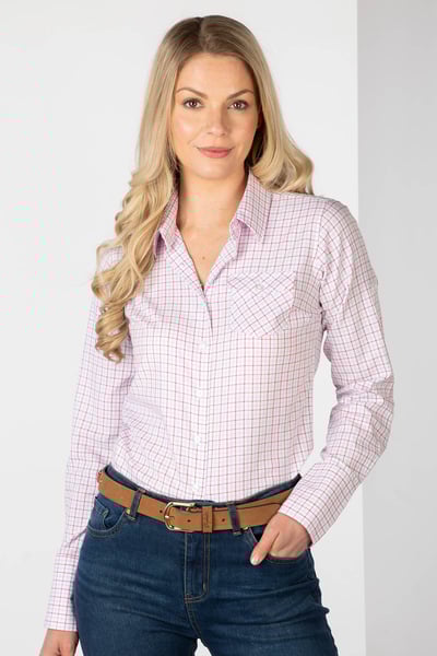 Damen Hannah Country Shirt - Ellie II - Rosa
