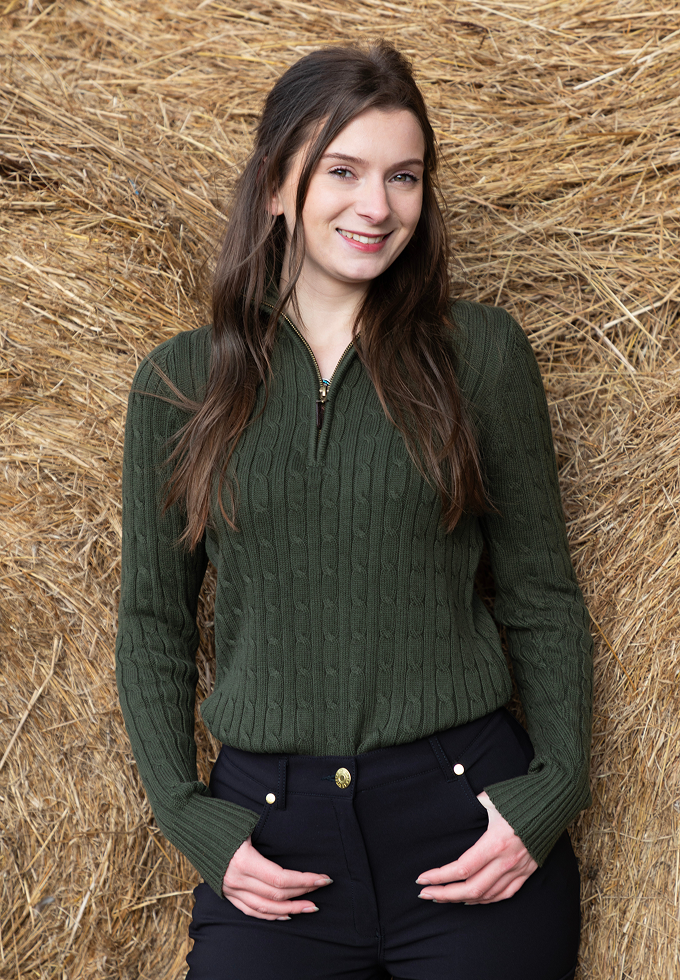 Ladies Quarter Zip Jumper