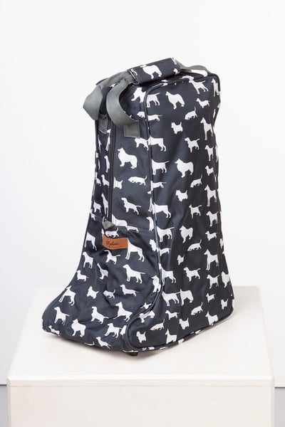 Wellington Boot Bags - Multi Dog Grey