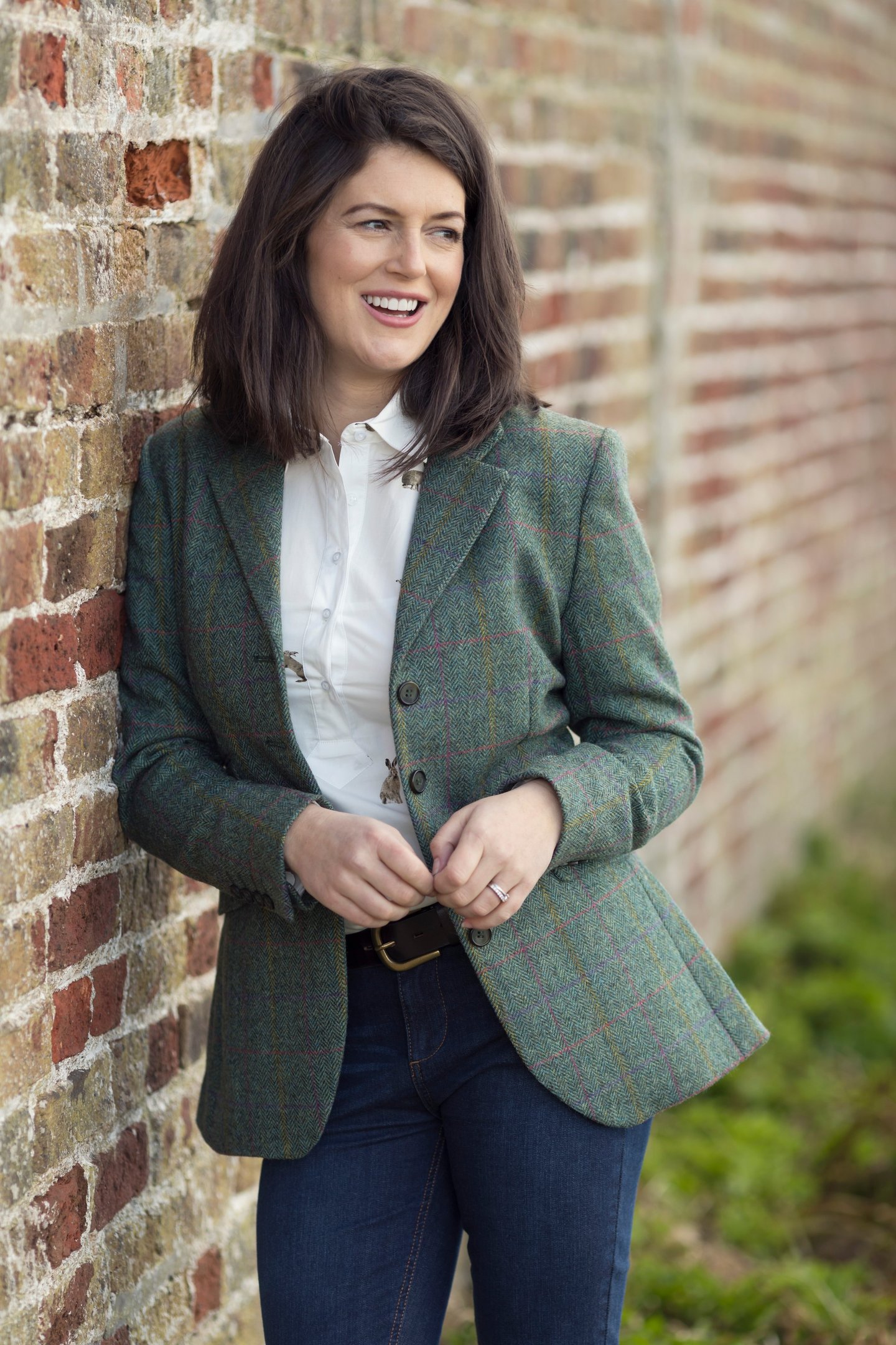 Blazer en tweed pour femme