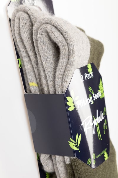 Wandersocken für Herren – Aike – 2er-Pack - Khaki