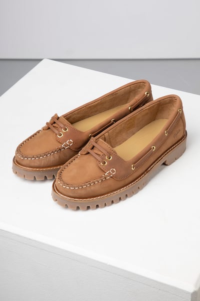 Ladies Chunky Deck Shoes - Reighton - Sand