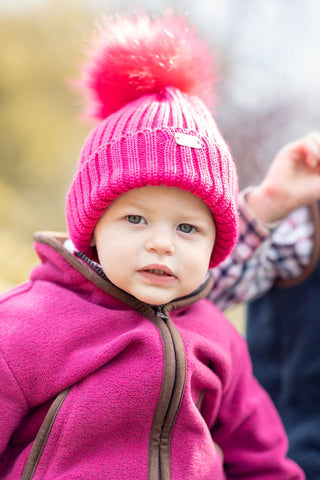 Girls Pom Pom Hat