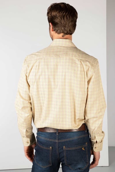 Men's Country Check Shirts - Lisset - Lisset Gold