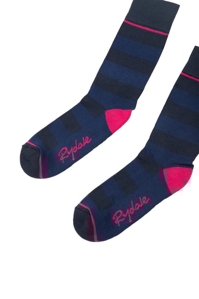 Ladies Broadstripe Ankle Sock - Denim