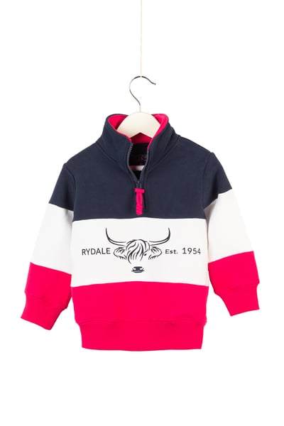 Mini Byland Sweatshirt - Navy/White/Bonbon