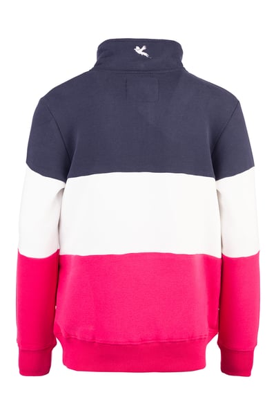 Girls Sweatshirt - Byland II - Highland Cow Navy/White/Bonbon