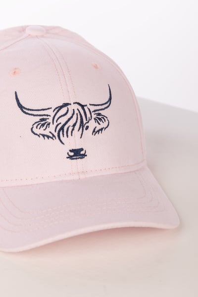 Highland Cow Baseball Cap - Ripon - Sorbet