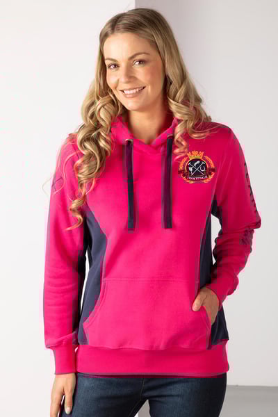 Ladies Overhead Hoody - Muston - Bonbon/Navy