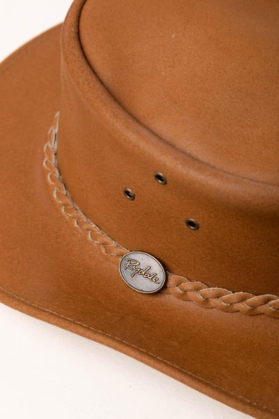 Men's Leather Hat - Cottam - Tan