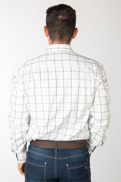 Men's Cotton Twill Country Shirt - Helmsley Dark Navy