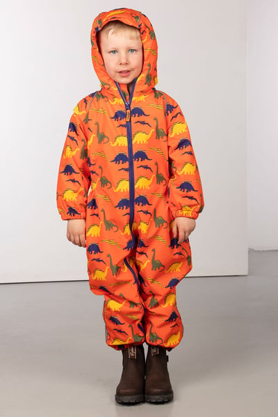 Toddler Fleece-Lined Puddle Suit - Dinosaurs
