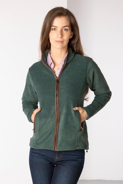 Ladies Huggate Fleece Jacket - Dark Forest