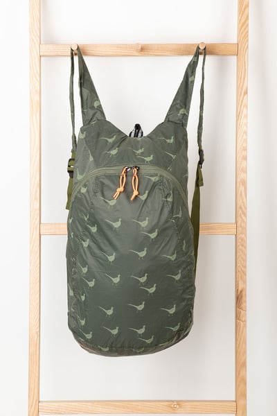 Packbarer Taschenrucksack - Khakifarbener Fasan