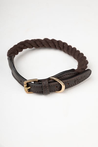 Rope Dog Collar – Yapham - Brown