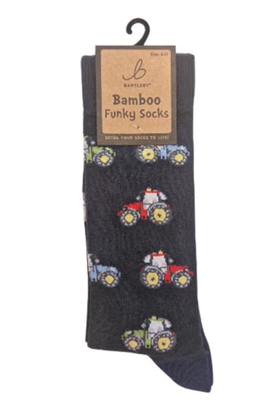 Men's Bamboo Funky Socks - Modern Tractor