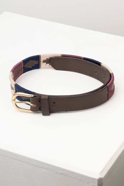 Junior Polo Belts - Askwith - Brown/Berry/Navy