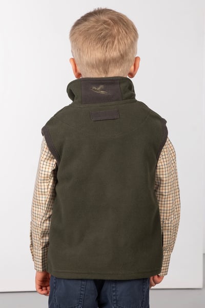 Kid's Mini Fleece Gilet - Gransmoor - Olive