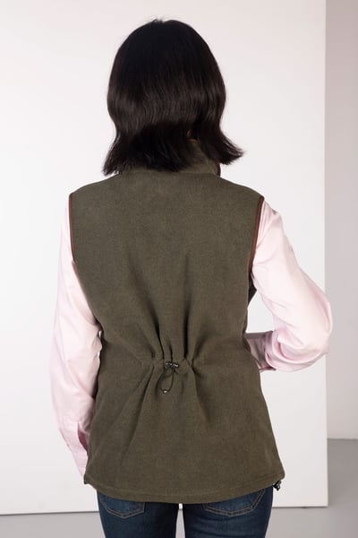 Ladies Premium Fleece Waistcoat - Huggate - Khaki