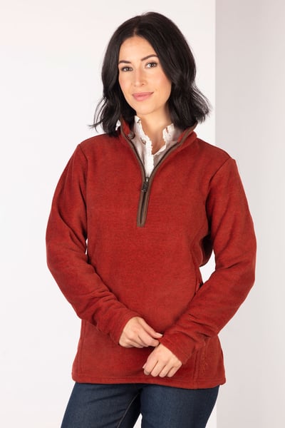 Ladies Huggate Overhead Fleece - Burnt Orange