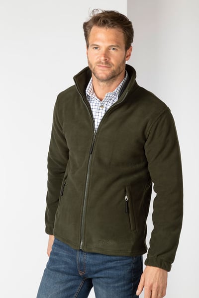 Men's Polar Fleece Jacket - Flaxton IV - Dark Khaki
