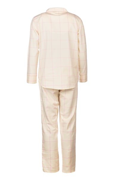 Ladies 100% Cotton Pyjama Sets - Laura Cream