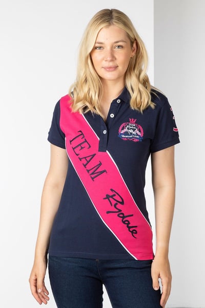Ladies Ellie II Sash Polo Shirt - Navy