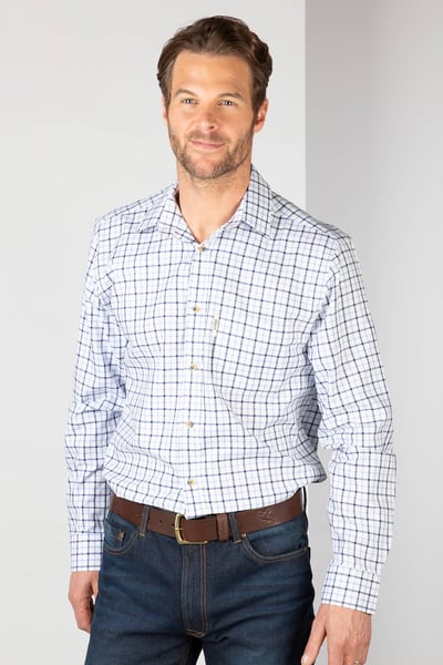 Chemises à carreaux pour homme - Richmond - Richmond Fine Bleu/marine