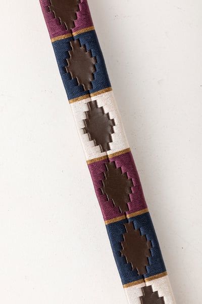 Polo Belts - Askwith - Brown/Berry/Navy
