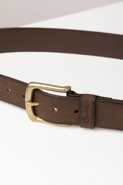 Men's Leather Jeans Belt - Kiplin - Waxy Brown