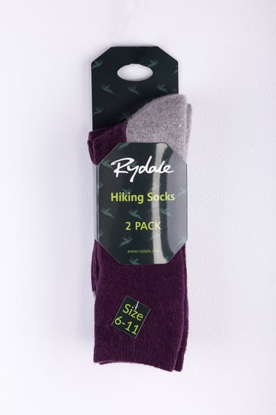 Men's Hiking Socks - Aike - 2 Pack - Dark Red