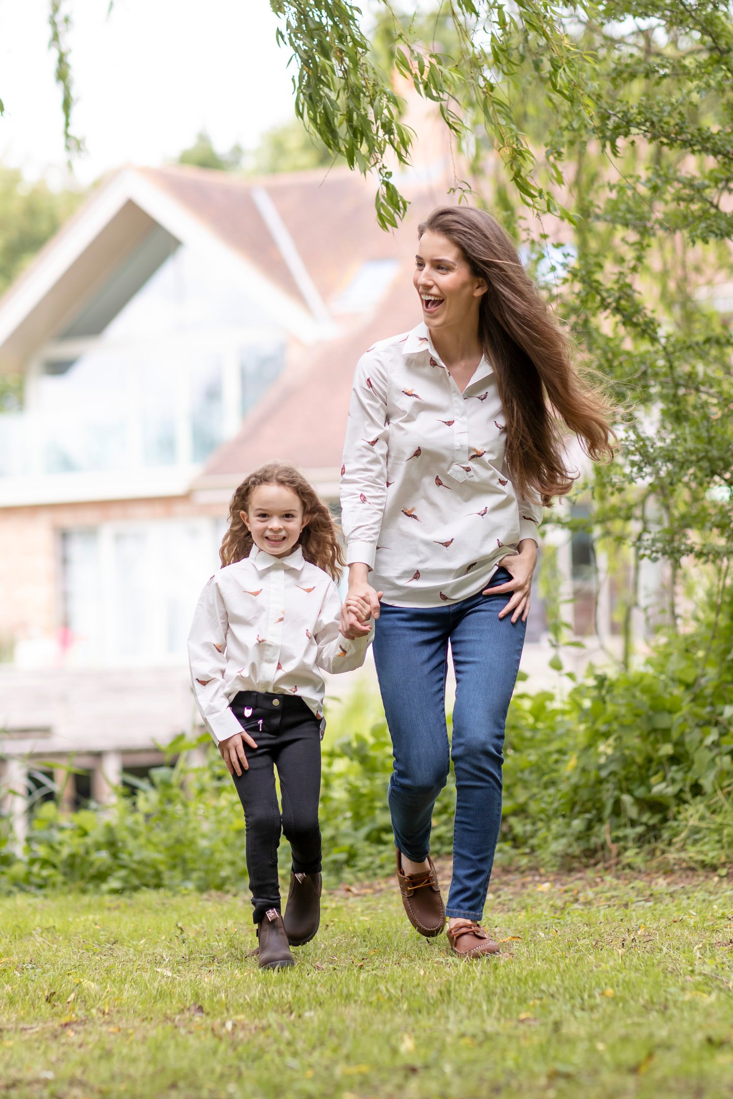 Matching shirts and jeans