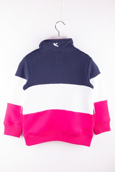 Girls Toddler Sweatshirt - Byland II - Highland Cow Navy/White/Bonbon