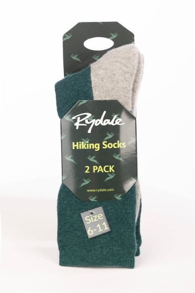 Chaussettes de randonnée pour hommes, Aike, paquet de 2 - Vert