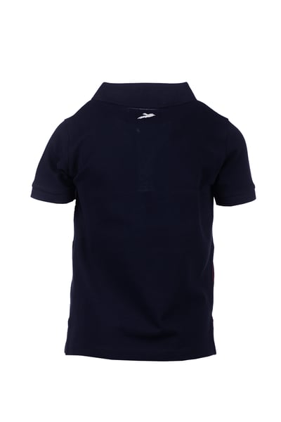 Junior Polo Shirt - Byland - Pheasant Navy/White/Wine