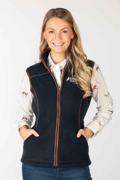 Ladies Fleece Waistcoat - Official Blenheim Edition - Navy