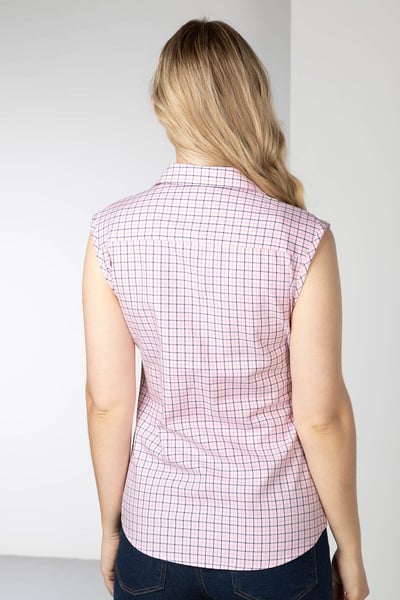 Ladies Hannah Sleeveless Country Shirt - Ellie II - Ellie II Pink