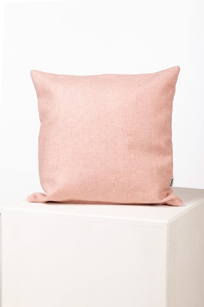 Land-Tweed-gemustertes Kissen - Rosa Tweed