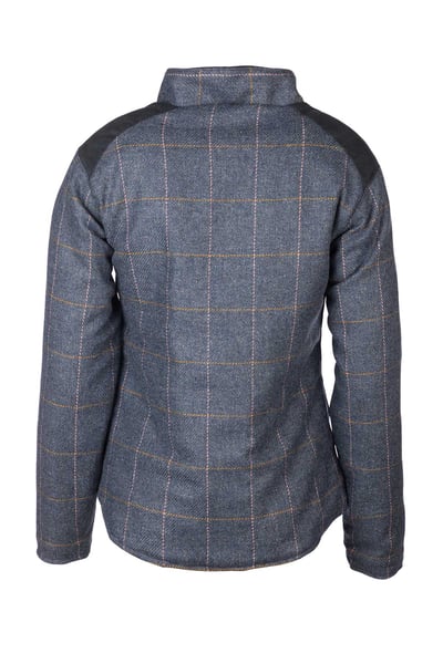 Chaqueta acolchada de tweed para mujer - Haworth - Azul oscuro