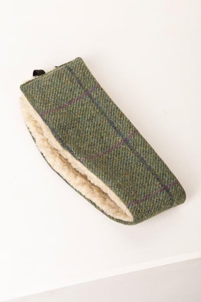 Damen-Tweed-Stirnband - Grün