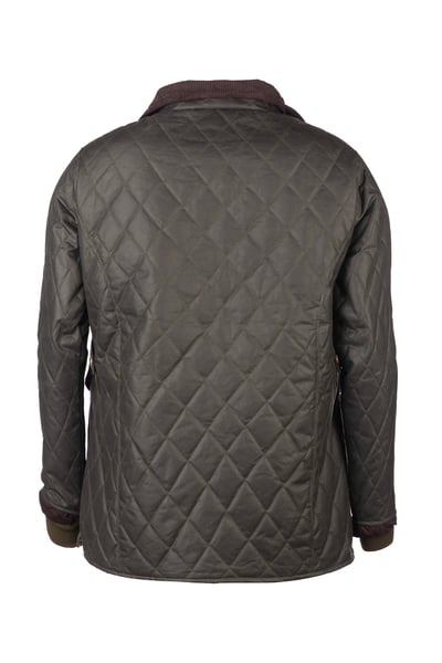 Men's Quilted Wax Jacket - Settle - Olive