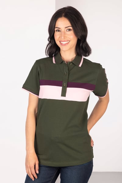 Polo Rayé Femme - Brahman - olive