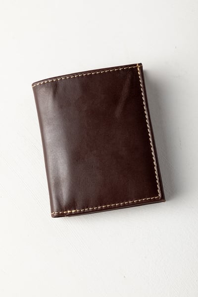 Men's Leather Card Holder Wallet - Sledmere - Rich Brown