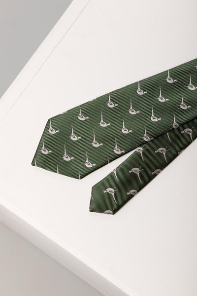 Der Fasan-Schießen-Krawatte der Männer - Olive