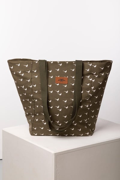 Ladies Canvas Shopping Bag - Roxby - Khaki